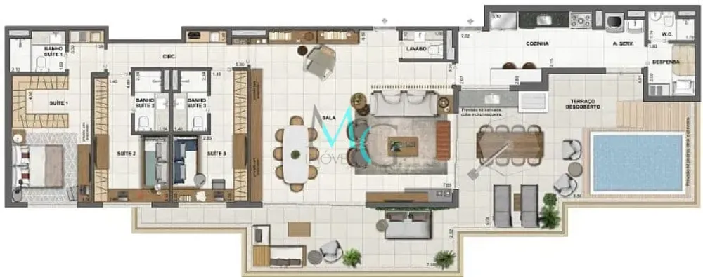 Apartamento, 3 quartos, 242 m² - Foto 50
