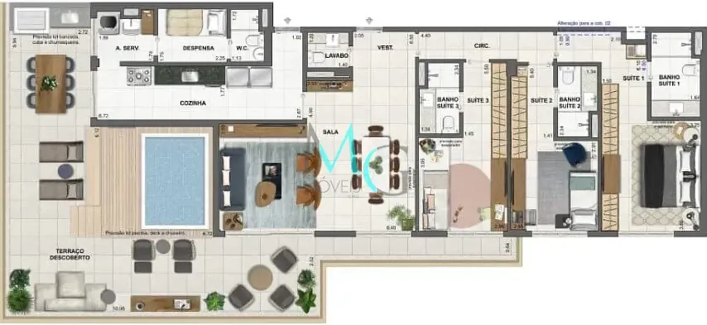 Apartamento, 3 quartos, 242 m² - Foto 48