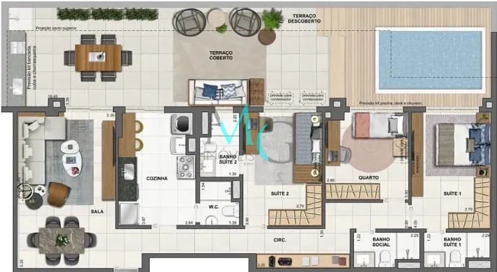 Apartamento, 3 quartos, 242 m² - Foto 58