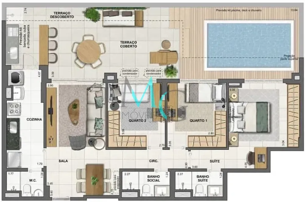 Apartamento, 3 quartos, 242 m² - Foto 64