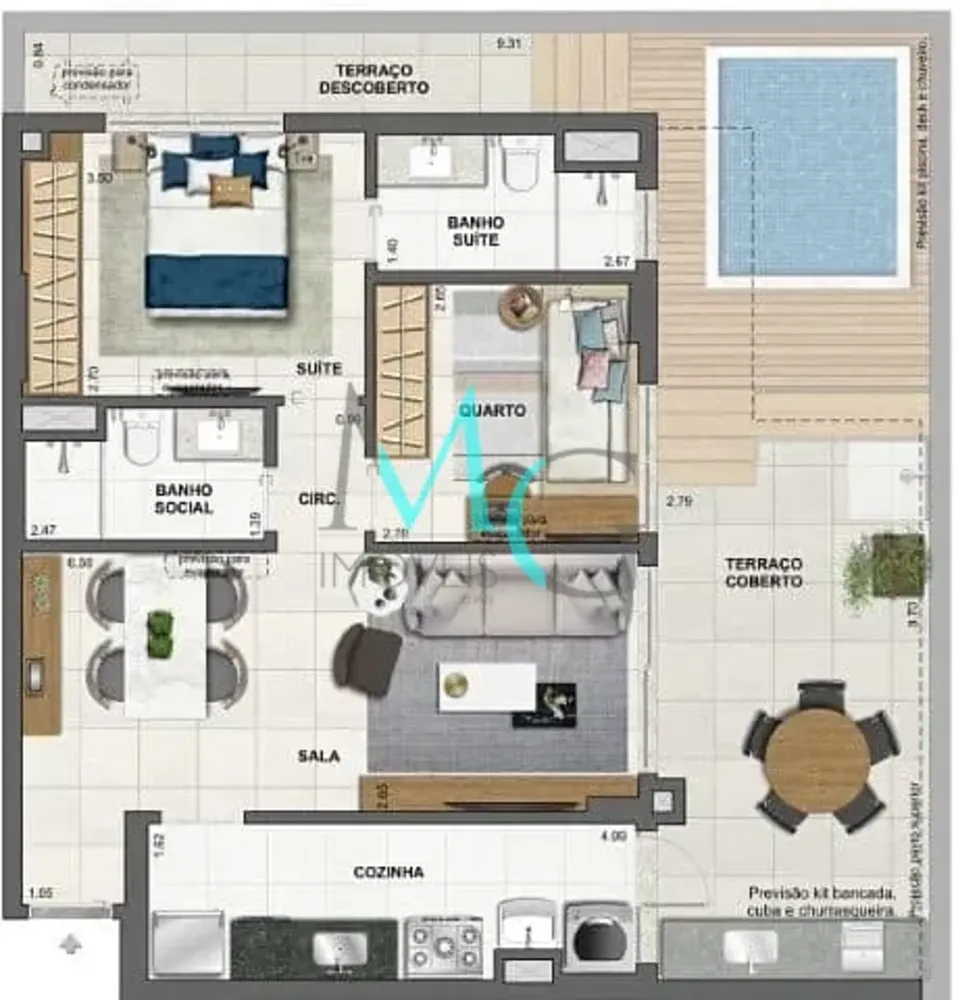 Apartamento, 3 quartos, 242 m² - Foto 59