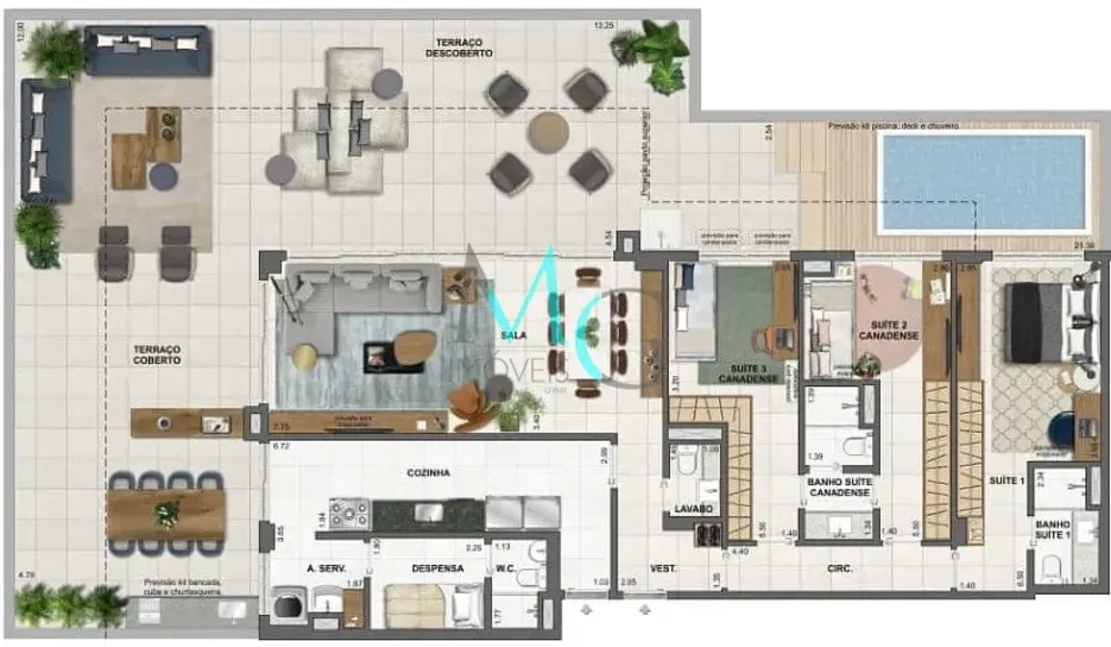 Apartamento, 3 quartos, 242 m² - Foto 45