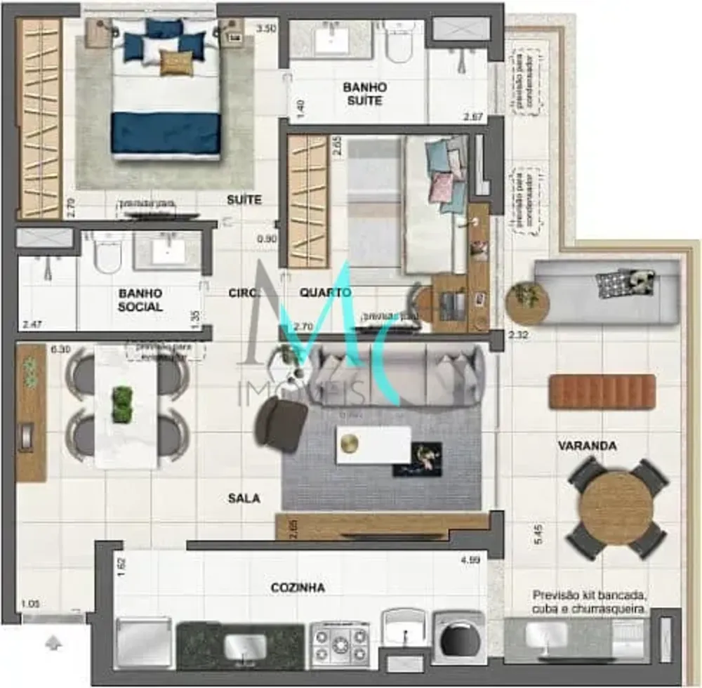 Apartamento, 3 quartos, 242 m² - Foto 53