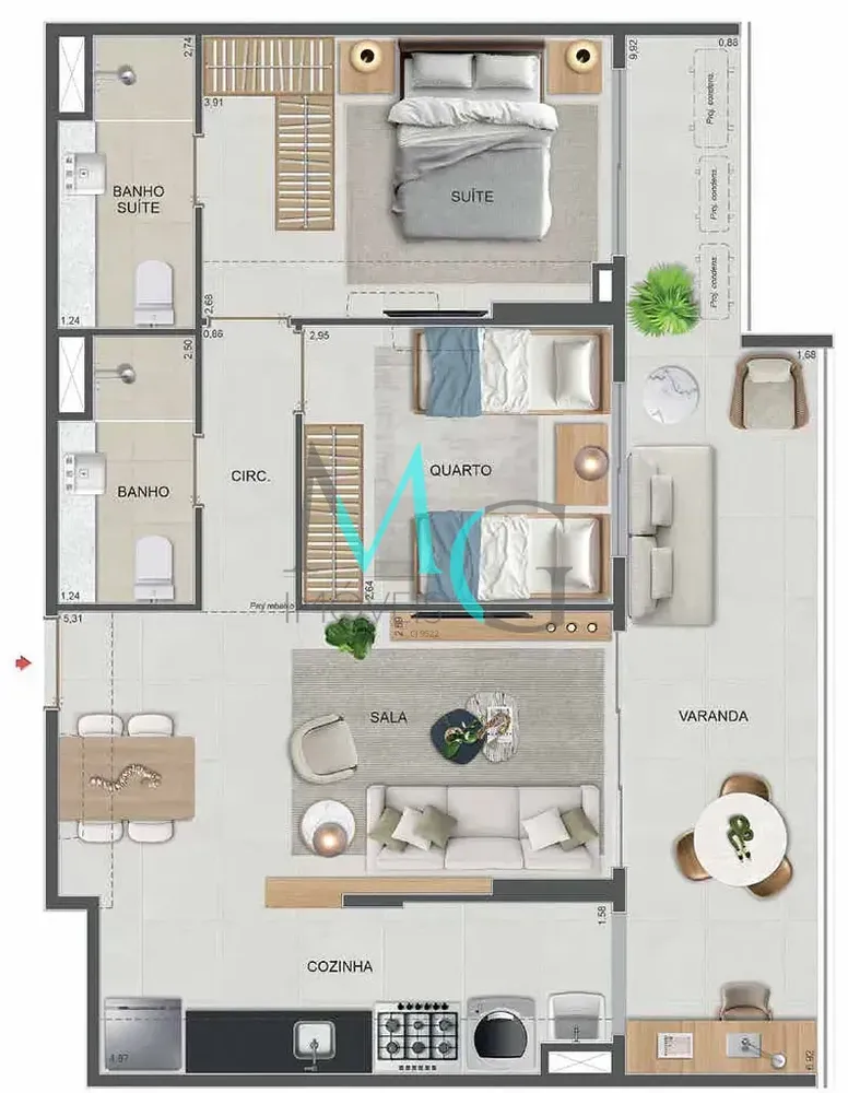 Cobertura, 4 quartos, 177 m² - Foto 58