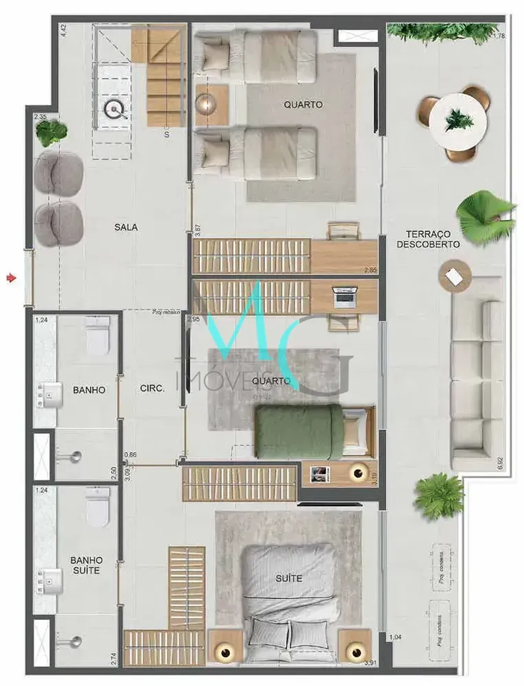 Cobertura, 4 quartos, 177 m² - Foto 92