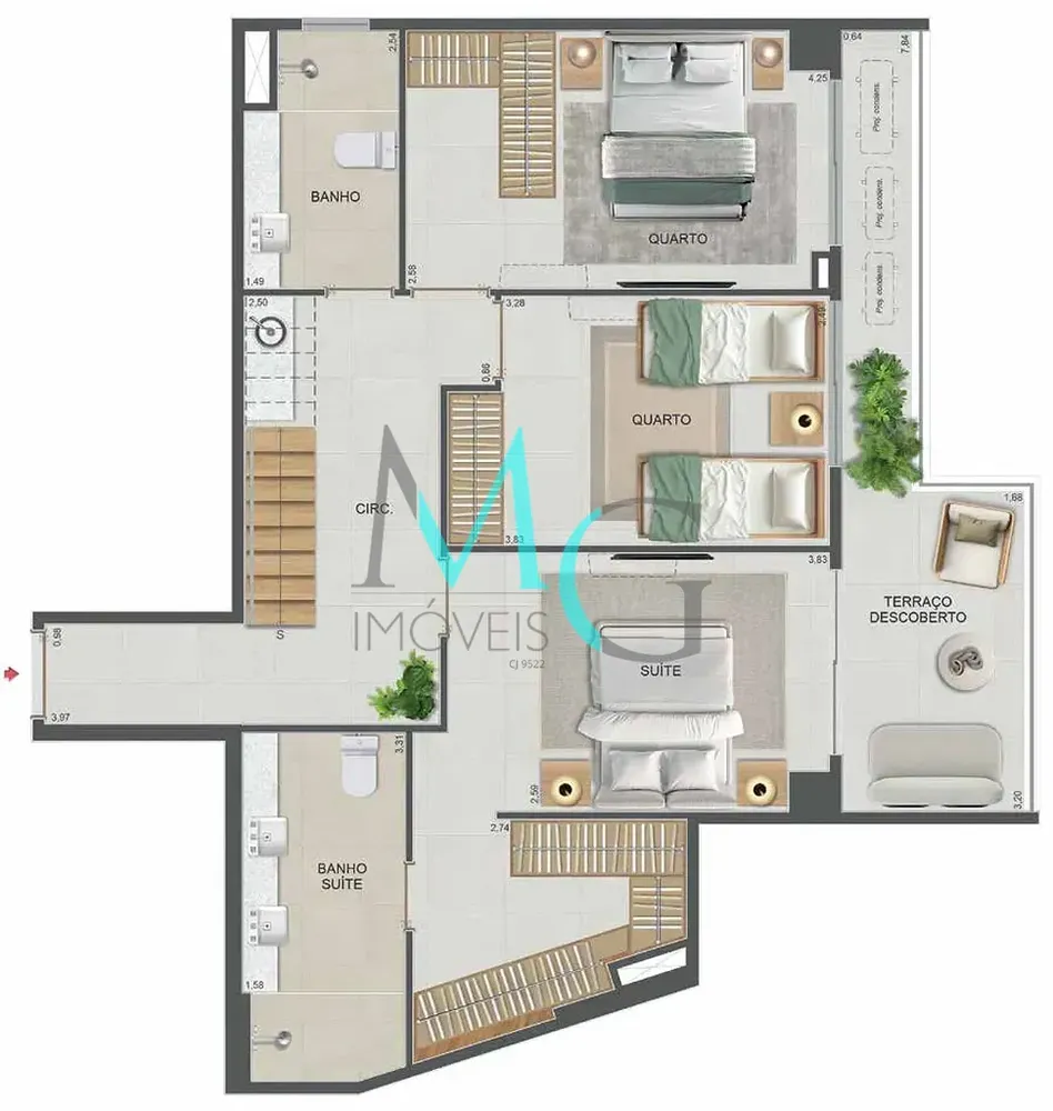 Cobertura, 4 quartos, 177 m² - Foto 84