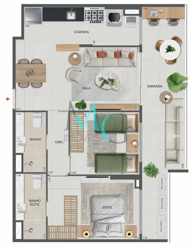 Cobertura, 4 quartos, 177 m² - Foto 60