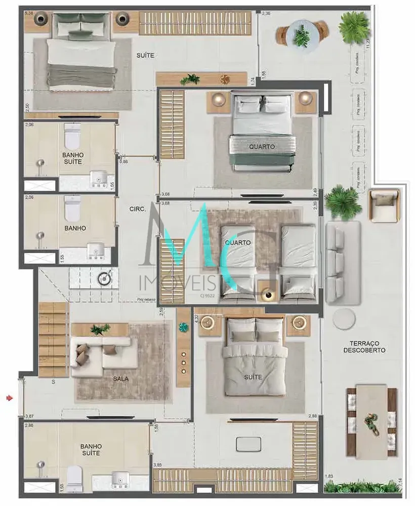 Cobertura, 4 quartos, 177 m² - Foto 102