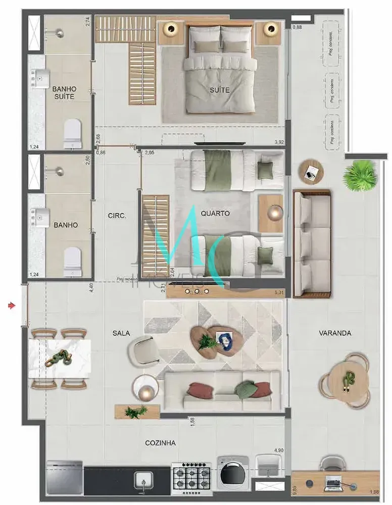 Cobertura, 4 quartos, 177 m² - Foto 59