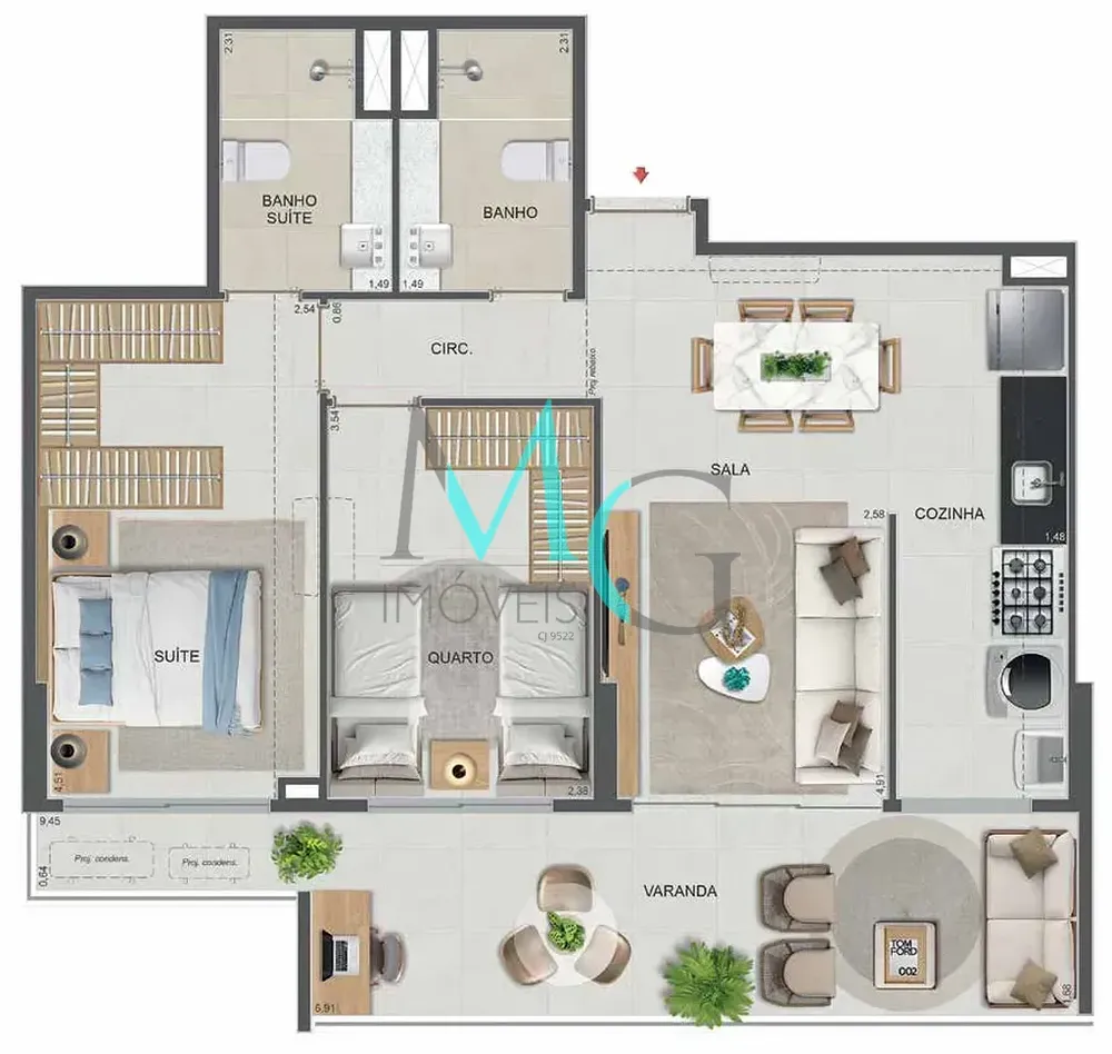 Cobertura, 4 quartos, 177 m² - Foto 56