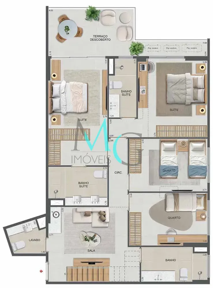 Cobertura, 4 quartos, 177 m² - Foto 112