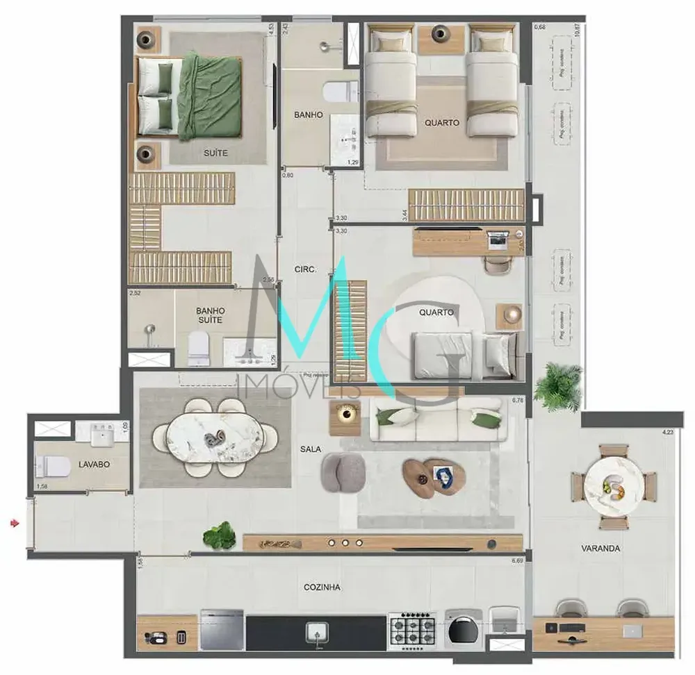 Cobertura, 4 quartos, 177 m² - Foto 68