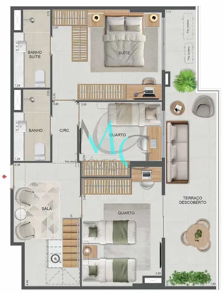 Cobertura, 4 quartos, 177 m² - Foto 86