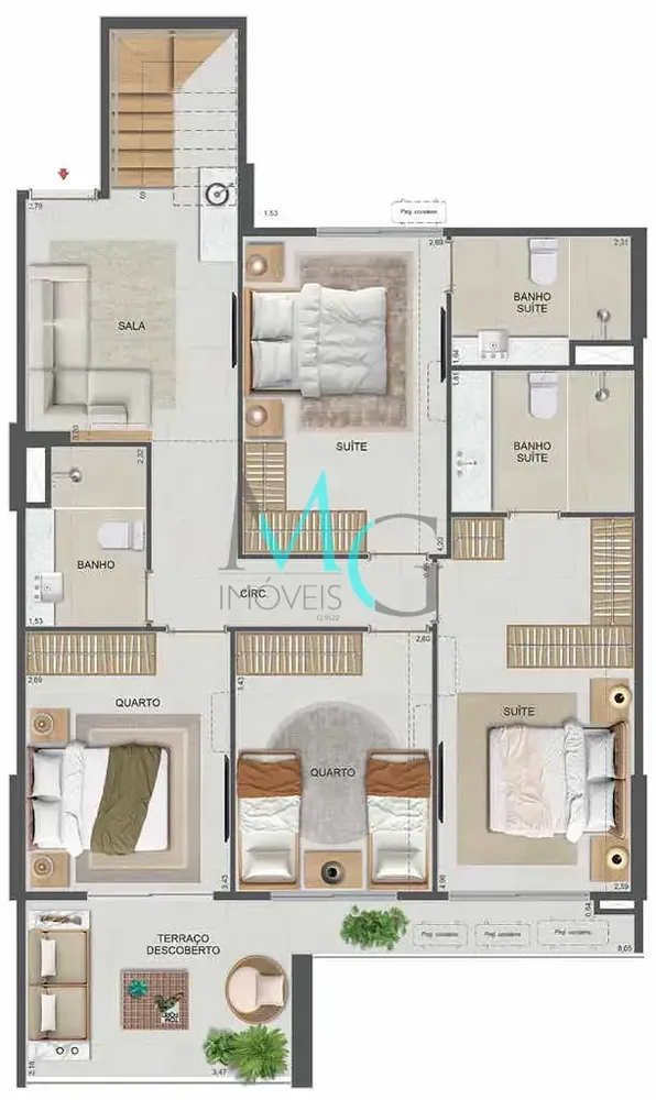 Cobertura, 4 quartos, 177 m² - Foto 96