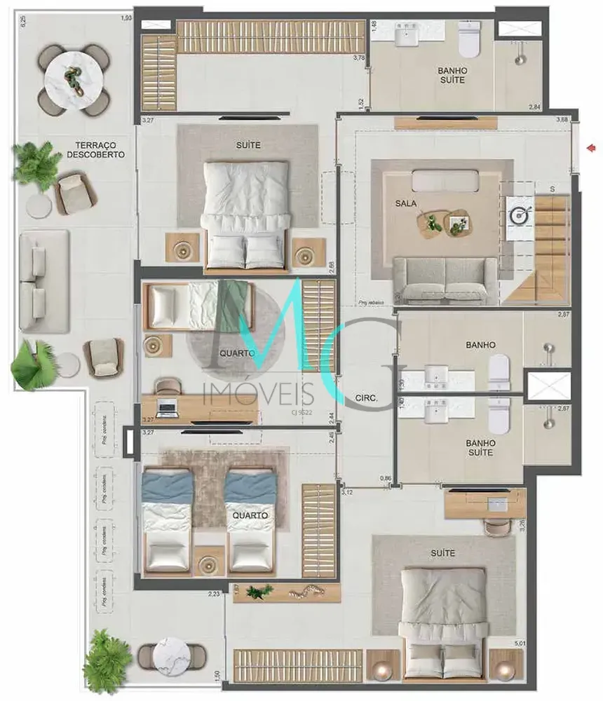 Cobertura, 4 quartos, 177 m² - Foto 104