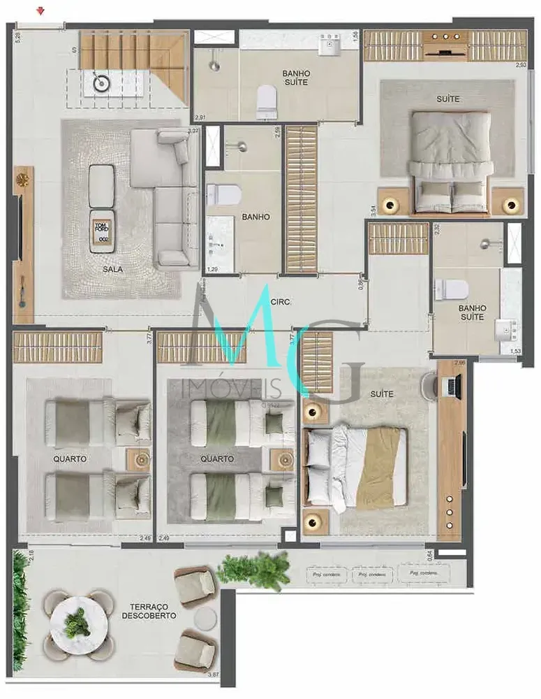 Cobertura, 4 quartos, 177 m² - Foto 110