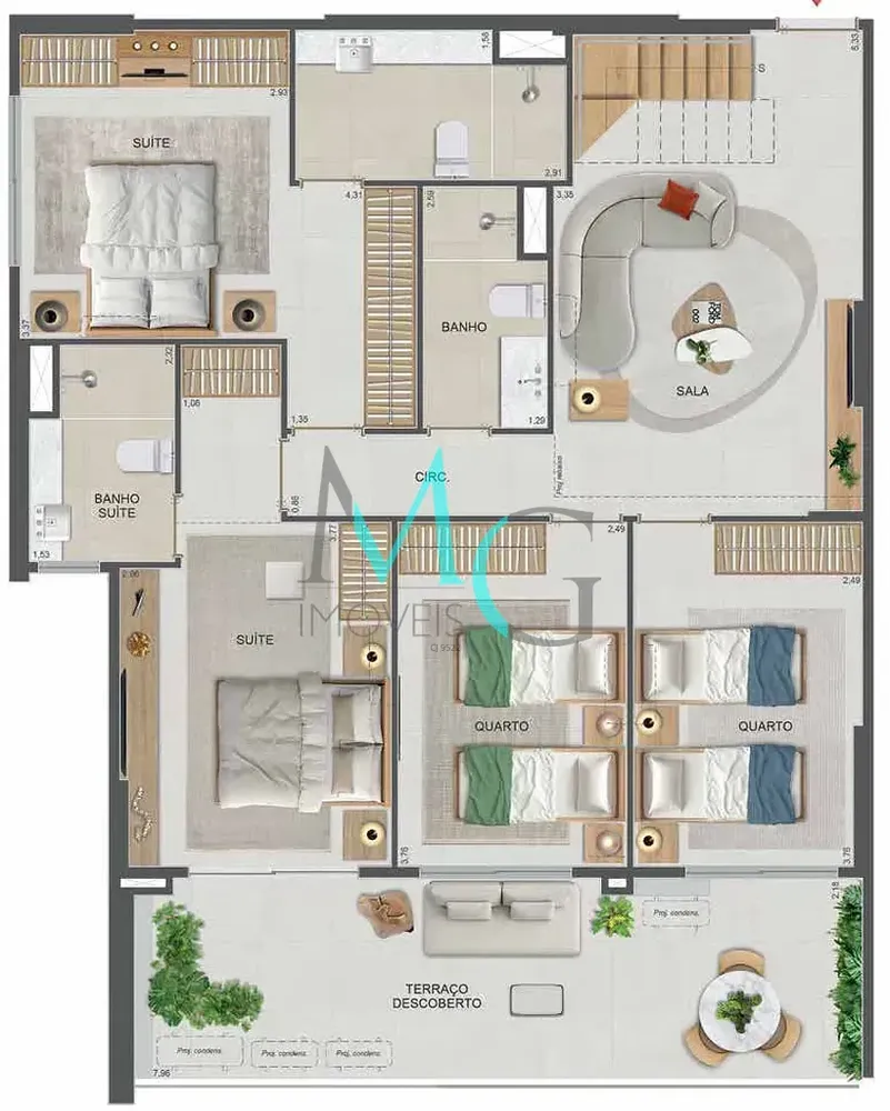 Cobertura, 4 quartos, 177 m² - Foto 116