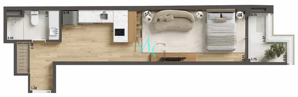 Apartamento, 1 quarto, 38 m² - Foto 33