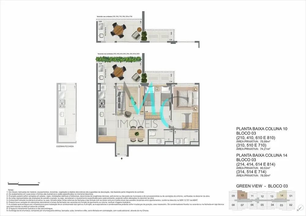 Apartamento, 3 quartos, 107 m² - Foto 107