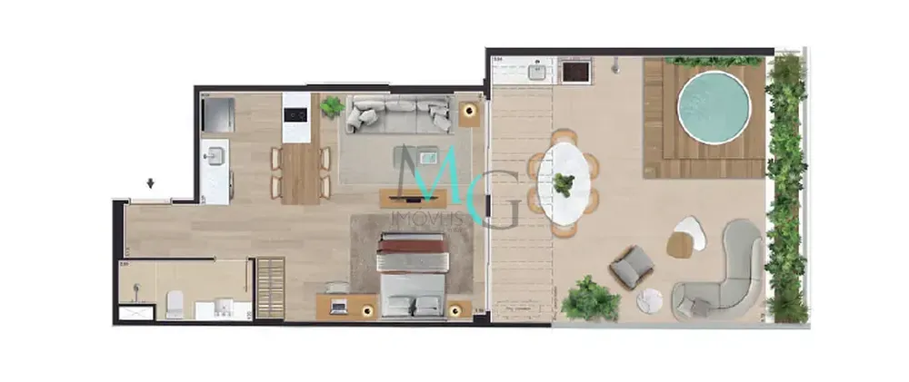 Apartamento, 1 quarto, 38 m² - Foto 24