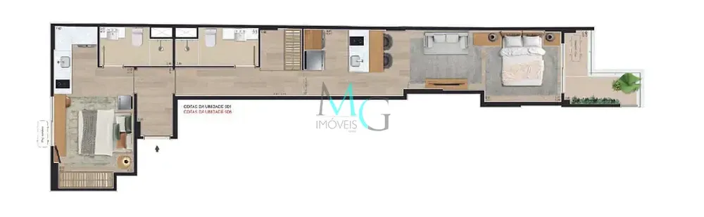 Apartamento, 1 quarto, 38 m² - Foto 22