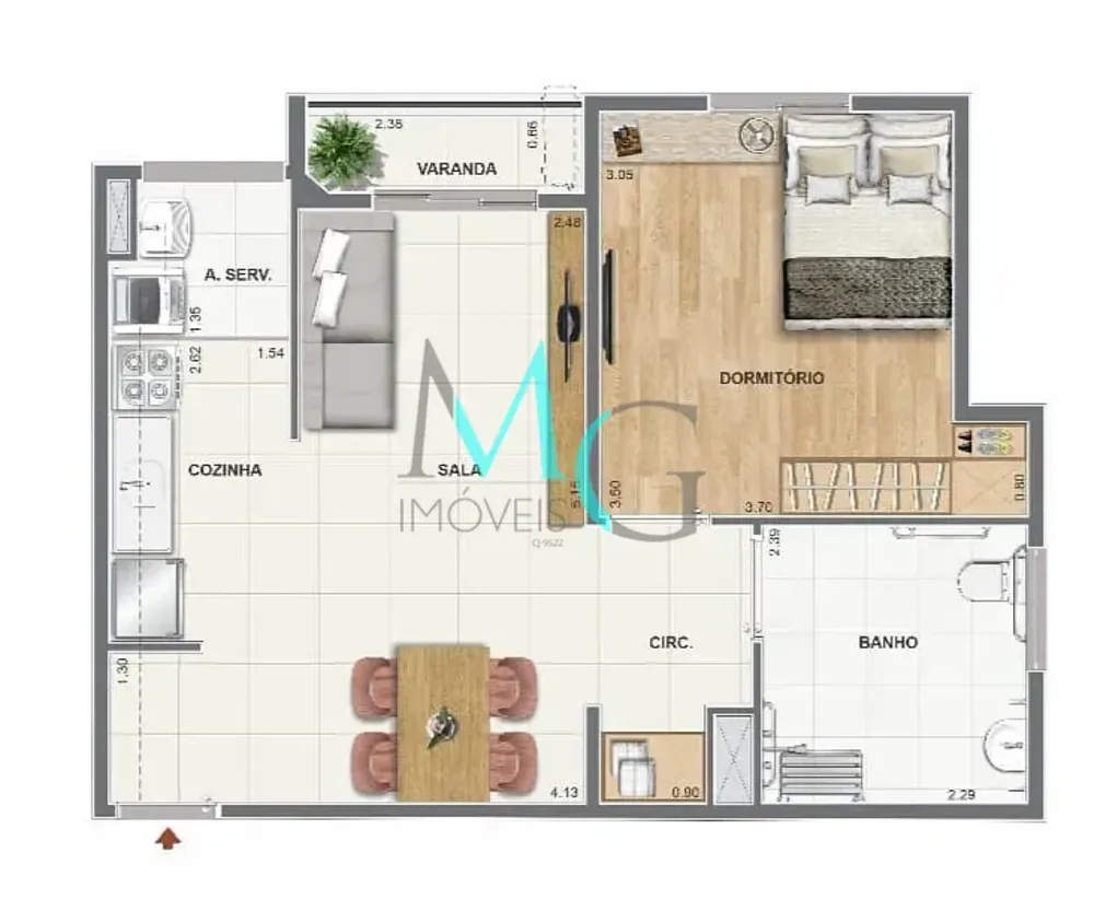 Apartamento, 3 quartos, 68 m² - Foto 21