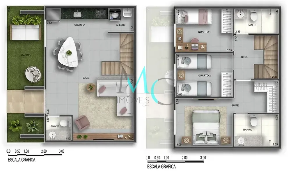 Casa, 2 quartos, 80 m² - Foto 23