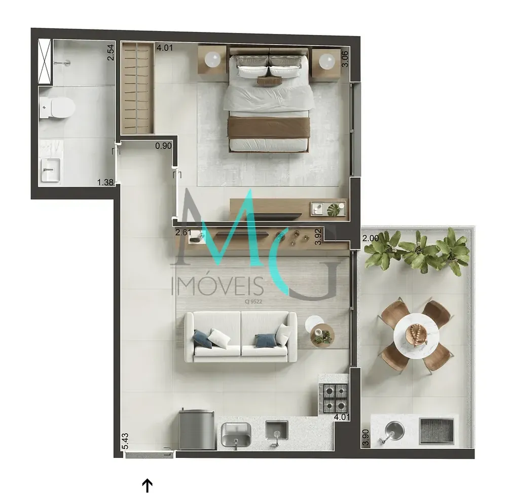 Apartamento, 2 quartos, 61 m² - Foto 32