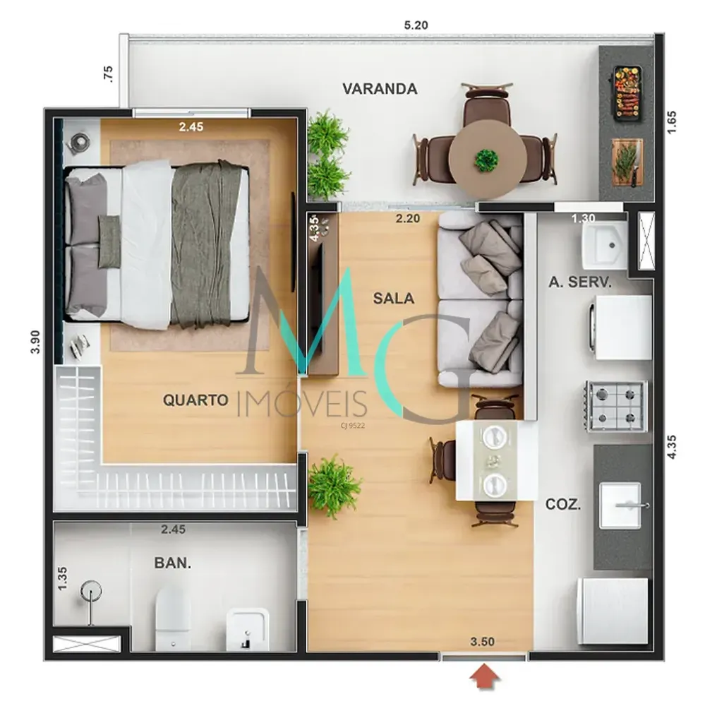 Apartamento, 2 quartos, 61 m² - Foto 35