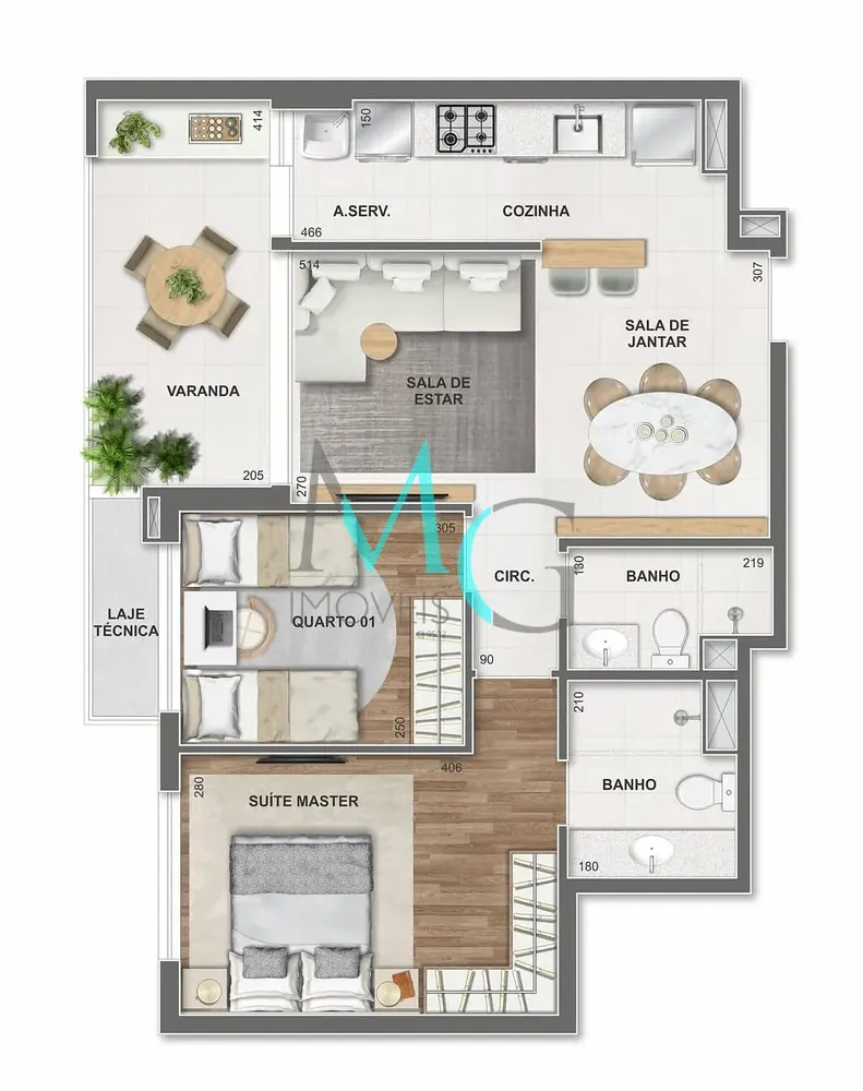 Apartamento, 3 quartos, 96 m² - Foto 67