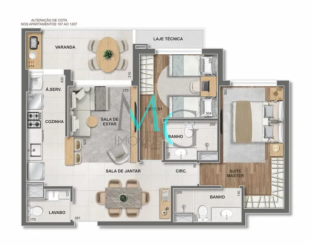 Apartamento, 3 quartos, 96 m² - Foto 71