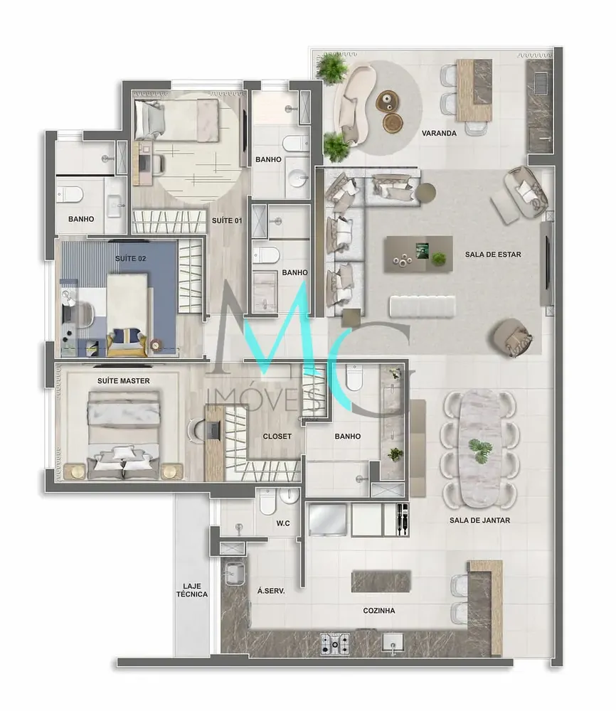Apartamento, 3 quartos, 96 m² - Foto 80