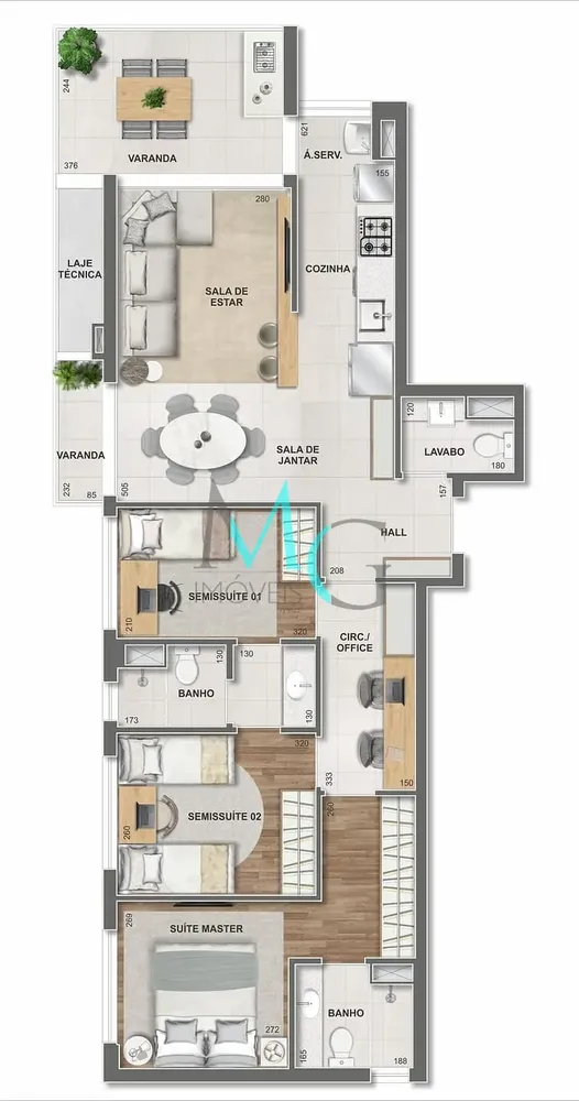 Apartamento, 3 quartos, 96 m² - Foto 74