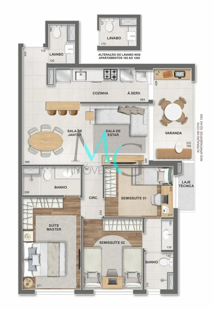 Apartamento, 3 quartos, 96 m² - Foto 72
