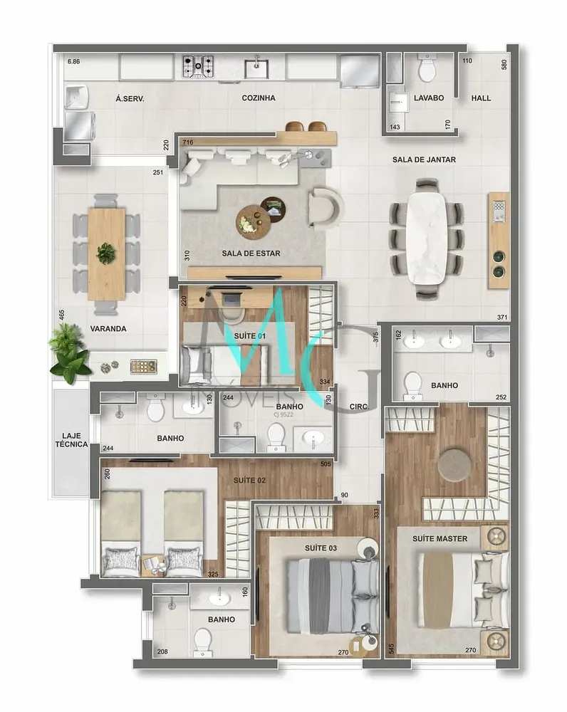 Apartamento, 3 quartos, 96 m² - Foto 78