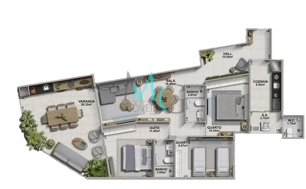 Apartamento, 3 quartos, 113 m² - Foto 11