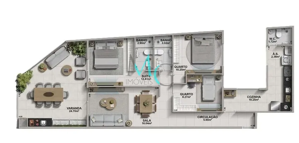 Apartamento, 3 quartos, 113 m² - Foto 10