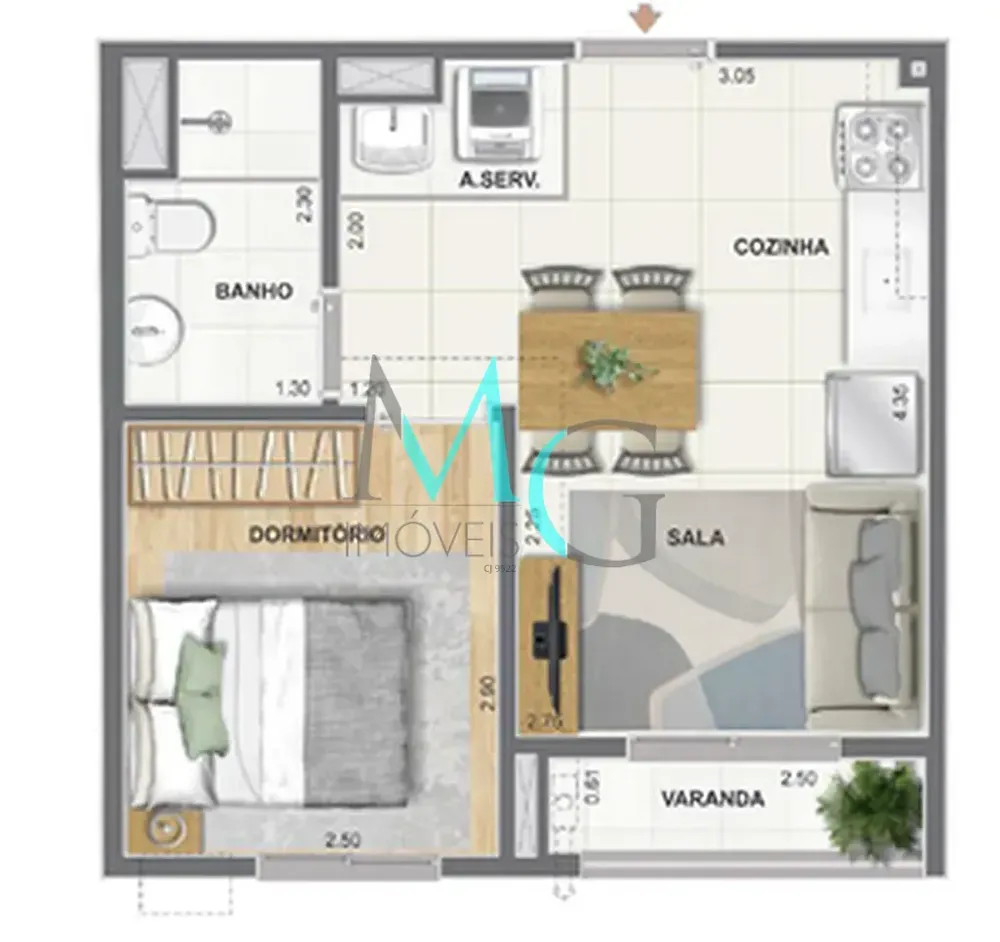 Apartamento, 2 quartos, 39 m² - Foto 20