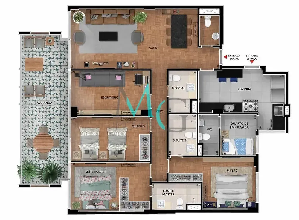 Apartamento, 4 quartos, 135 m² - Foto 9