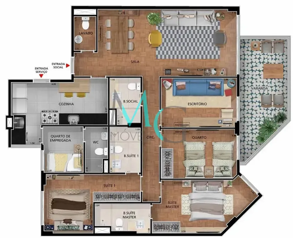 Apartamento, 4 quartos, 135 m² - Foto 13