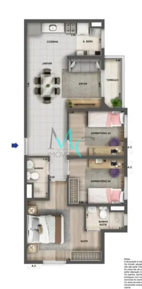 Apartamento, 2 quartos, 56 m² - Foto 42
