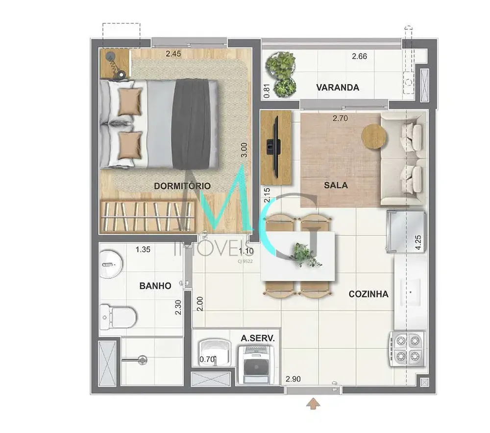 Apartamento, 2 quartos, 47 m² - Foto 19