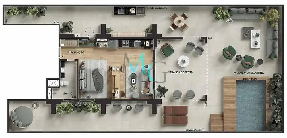 Apartamento, 1 quarto, 174 m² - Foto 29