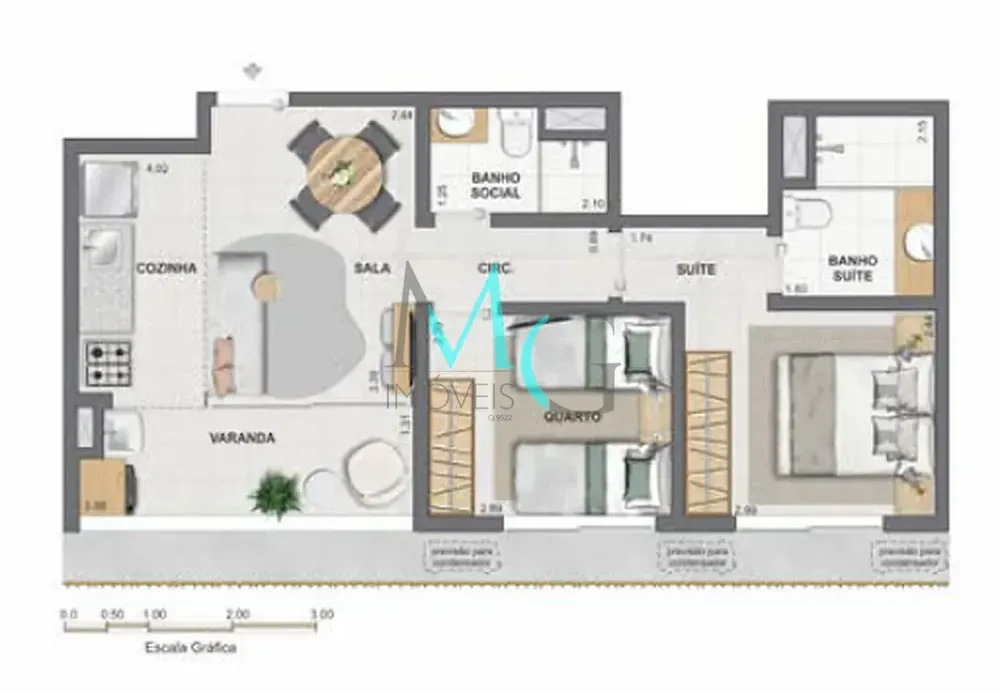Apartamento, 3 quartos, 99 m² - Foto 37