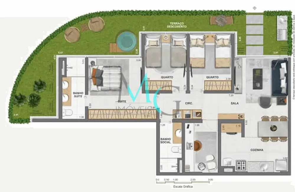 Apartamento, 3 quartos, 99 m² - Foto 57