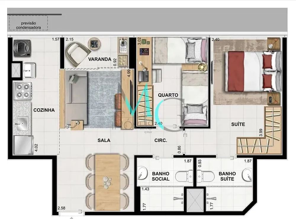 Apartamento, 2 quartos, 55 m² - Foto 29