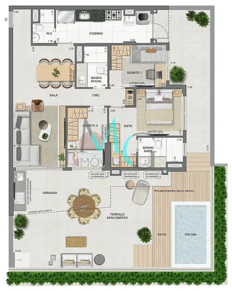 Cobertura, 3 quartos, 149 m² - Foto 58