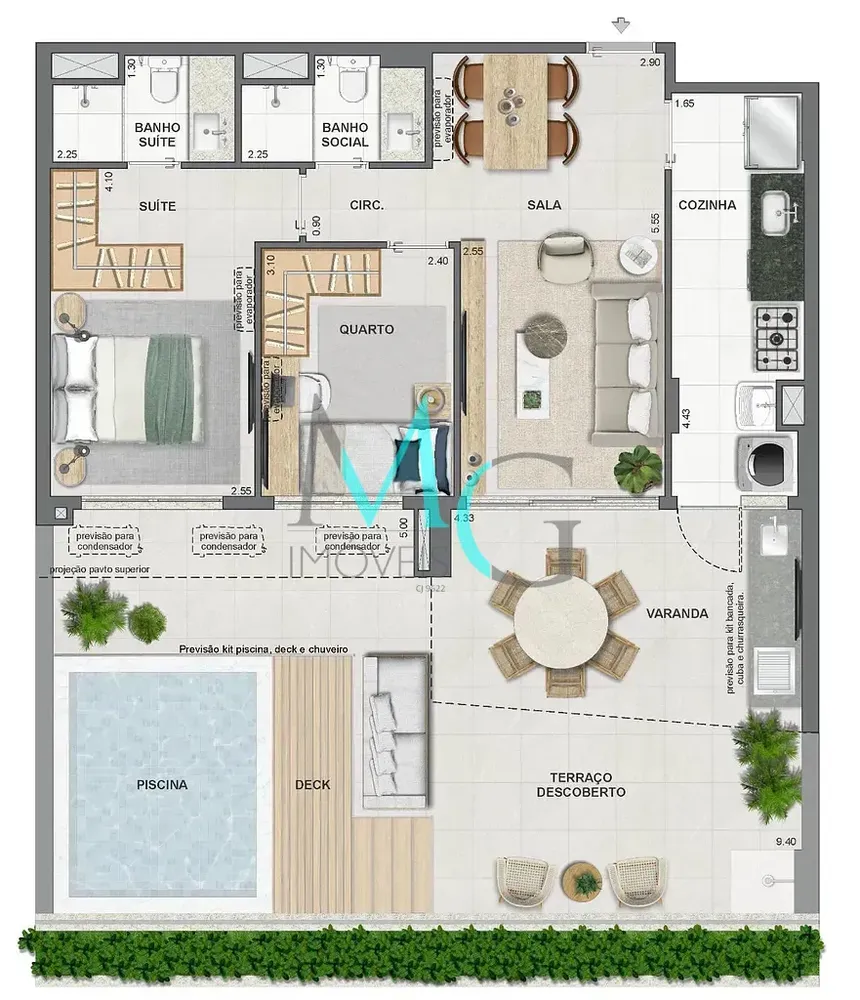 Cobertura, 3 quartos, 149 m² - Foto 51
