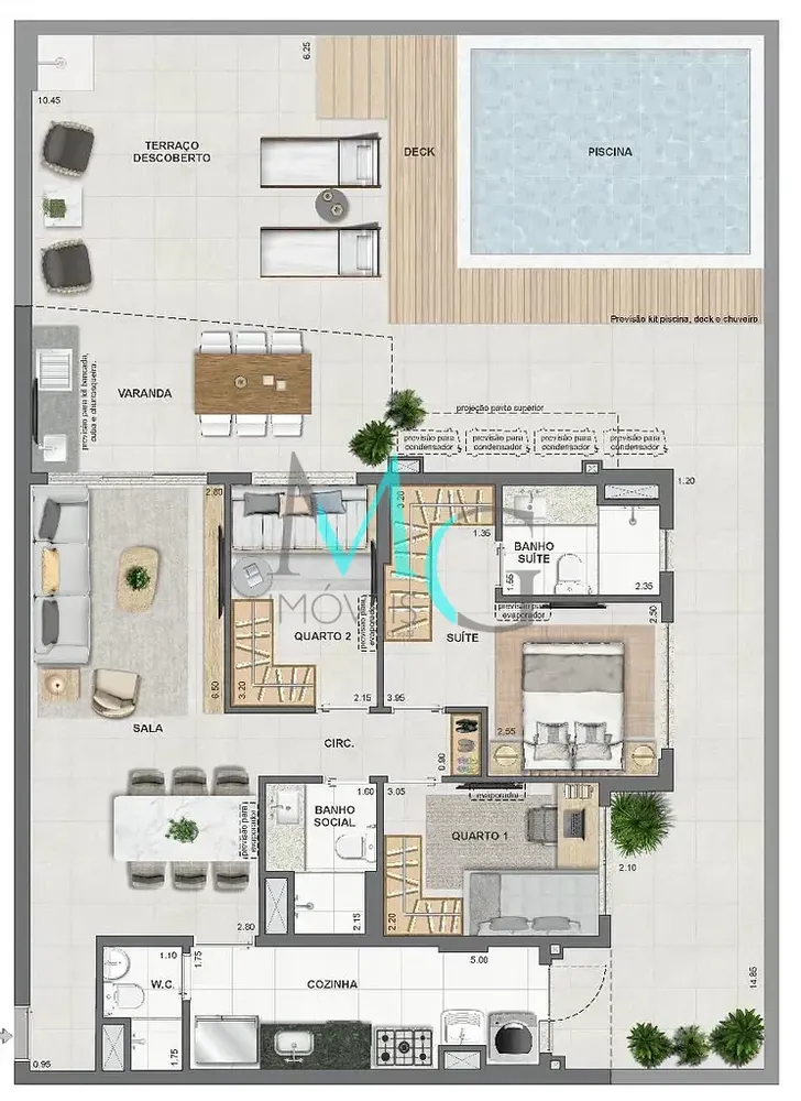 Cobertura, 3 quartos, 149 m² - Foto 59