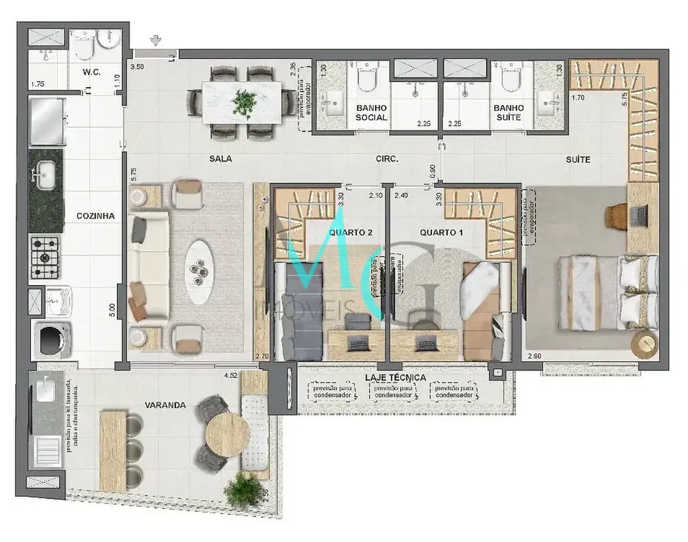 Cobertura, 3 quartos, 149 m² - Foto 46